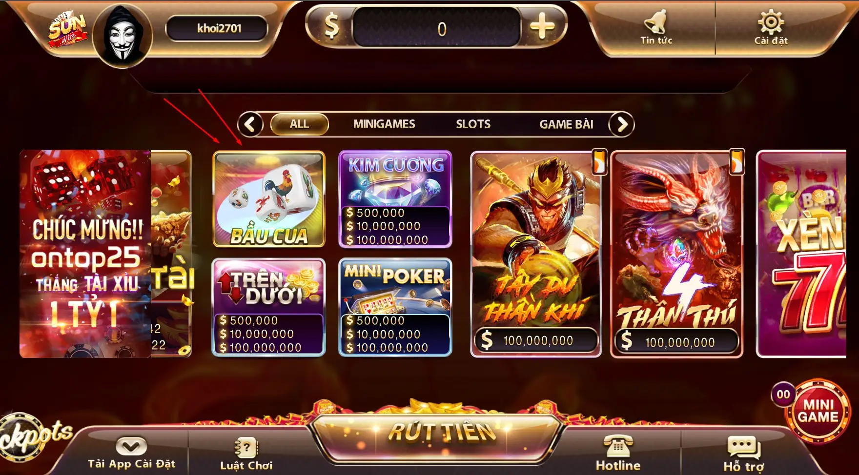 game Bầu Cua online